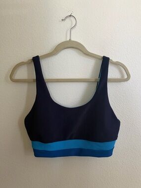 Beach Riot Navy Stripe Bikini Top